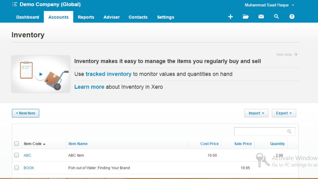 How to Track Inventory in Xero? The Usual Stuff