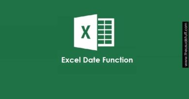 Excel Date Function