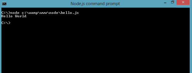 How to install NodeJS on WIndows 8 - Test