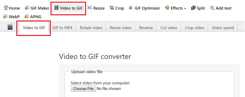 Convert Video to GIF