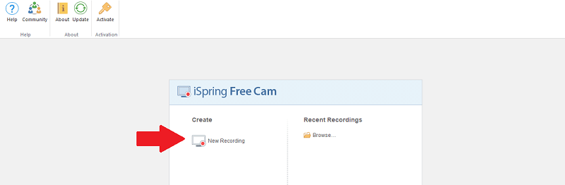 iSpring Free Cam - New Recording