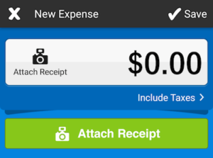 Android FreshBooks Expense Attach Receipt
